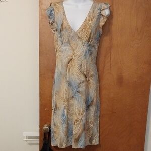 Vintage Flutter Sleeve Midi Dress